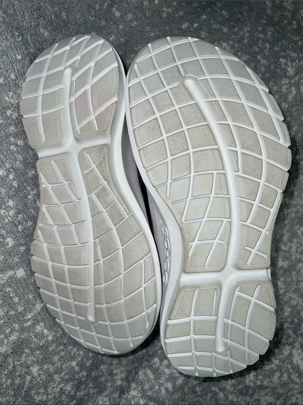 OOFOS OOmg Sport LS Women's White/Plum  Size 10 - Picture 5 of 8
